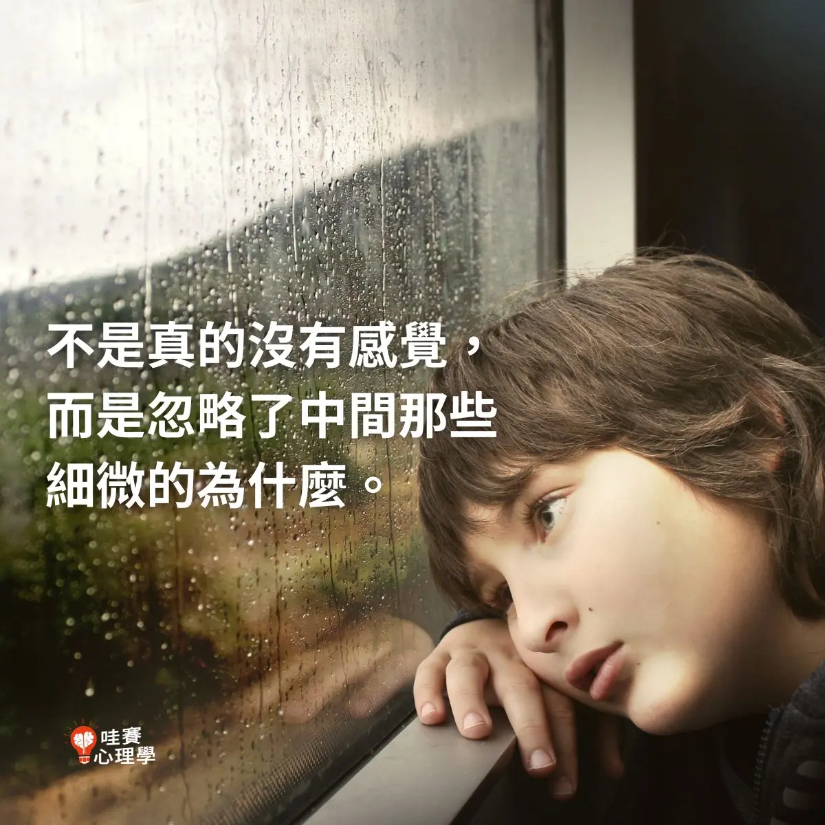 不是真的沒有感覺,
而是忽略了中間那些
細微的為什麼。